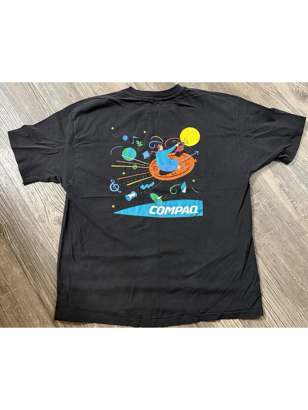 vintage 1990s Compaq Computer promo graphic t-shirt Sz XL